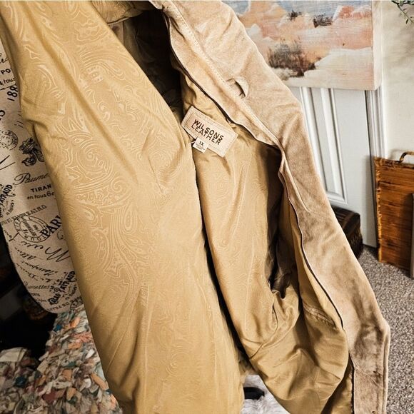 VTG Wilson Tan Suede Genuine leather Jacket. - Picture 10 of 14